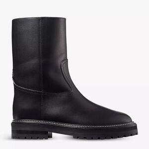 Jimmy Choo Yari black leather boots with shearling, size 36